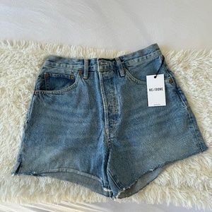 RE/DONE 50s Cutoff Shorts - Cool Medium Blue